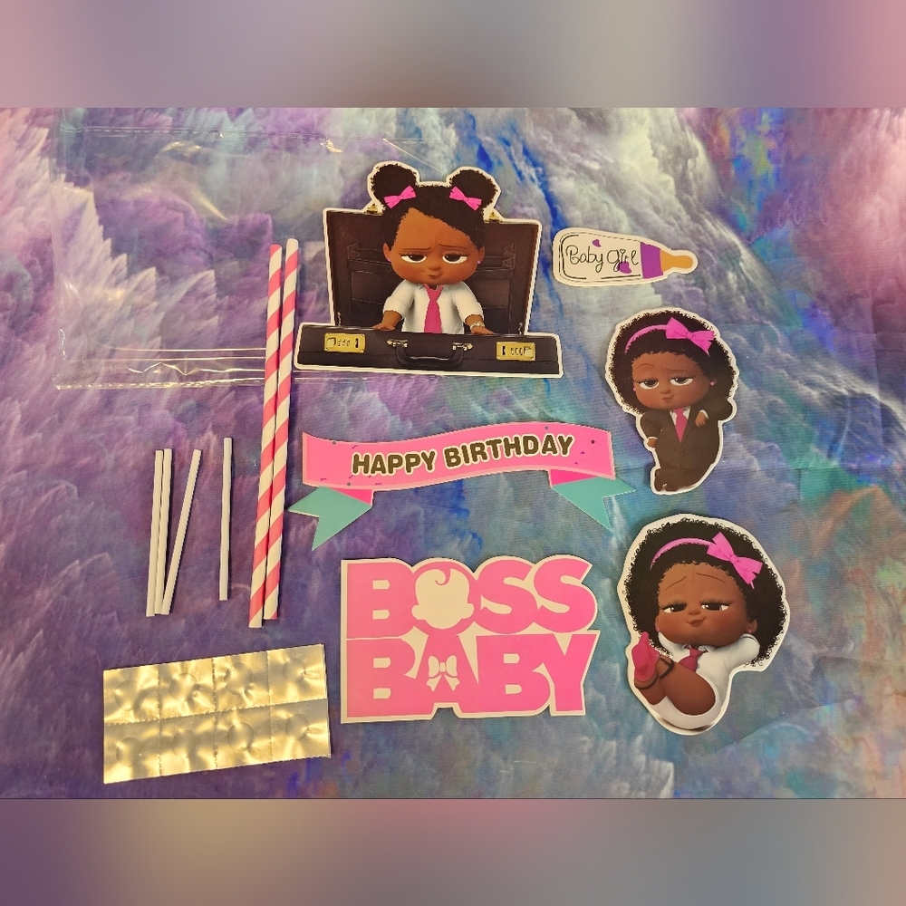 New set of‎ Baby Boss themed cake topper - Picture 2 of 2